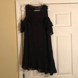 Black off the shoulder dress